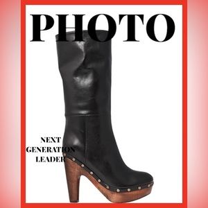 **Sold Out  **NWOT Ralph Lauren Vachetta Calfskin Clog Boot Size 8.5 Retail $598